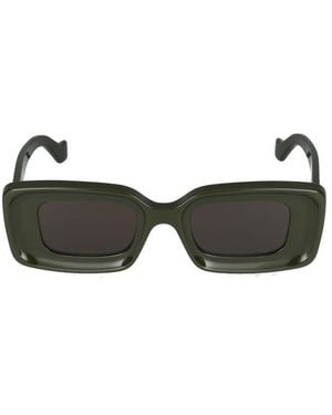 Loewe Rectangle Frame Sunglasses - Green