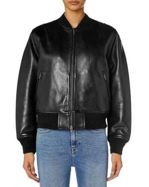 DIESEL L-Ilan Oversized Bomber Jacket - Black