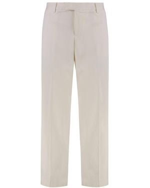 PT01 Stretch Cotton Slacks - White