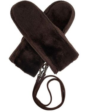 UGG Logo Patch Gloves - Black