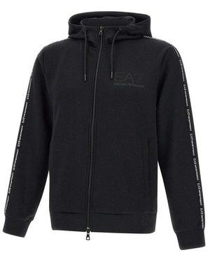 Ea7 zip up hoodie sale