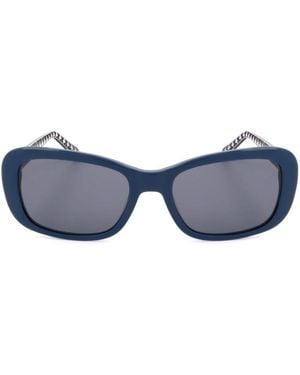 Love Moschino Rectangular Frame Sunglasses - Blue