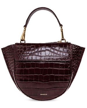 トートバッグ WANDLER Joanna Bag Mini in Brown Leather WANDLER Joanna leather tote | THE OUTNET