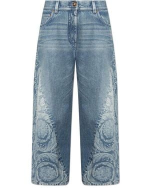 Versace Jeans With "Barocco" Motif - Blue