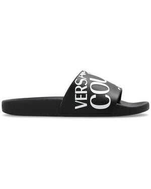 Versace Jeans Couture Shelly Slip-On Slides - Black