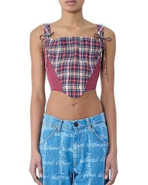 Vivienne Westwood Checked Top - Blue