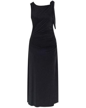 Samsøe & Samsøe Draped Midi Dress - Black