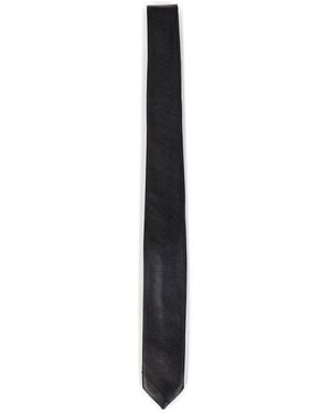 Lardini Textured Pointed Tie - White