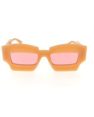Kuboraum X6 Square Frame Sunglasses - Orange