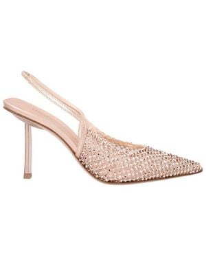 Le Silla Gilda Embellished Pointed Toe Pumps - Pink