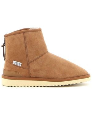 Suicoke Zip Up Ankle Boots - Brown