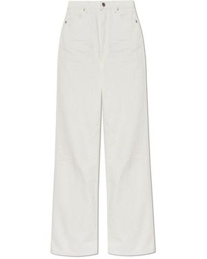 Samsøe & Samsøe Wide Leg Jeans - White