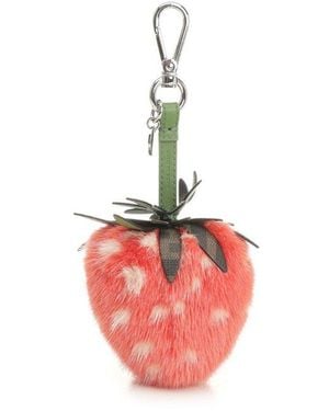 Fendi Strawberry Shaped Charm - Pink
