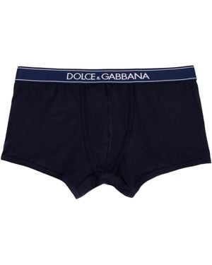 Dolce & Gabbana Logo Waistband Briefs - Blue
