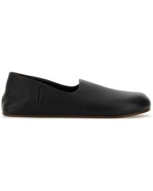 The Row Hugh Slip On Shoes - Black