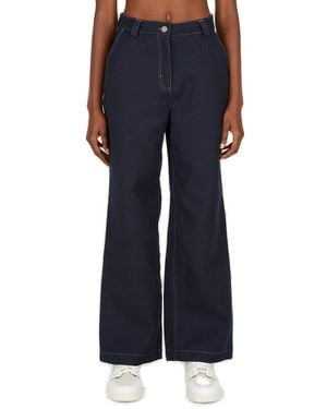 Soulland Inna Twill Trousers - Blue