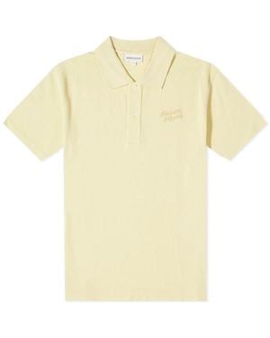 Maison Kitsuné Handwriting Comfort Polo Shirt - Yellow