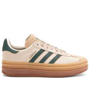 adidas Originals Gazelle Bold Lace-Up Trainers - Natural