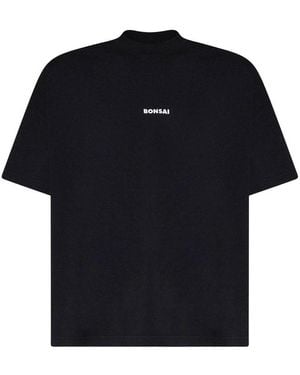 Bonsai Logo Crew Neck T-Shirt - Black