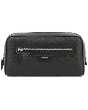 Tom Ford Logo Stamp Beauty Case - Black