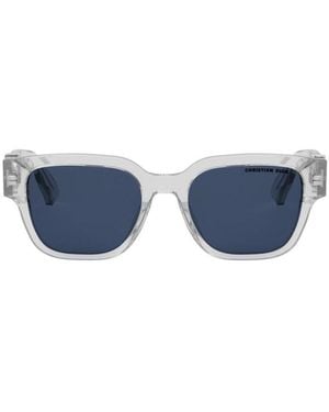Dior Dioroblique S1I Square Frame Sunglasses - Blue