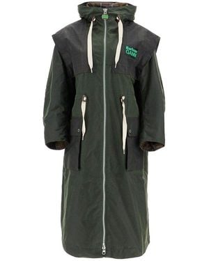 Barbour Waxed Cotton Parka Jacket - Black