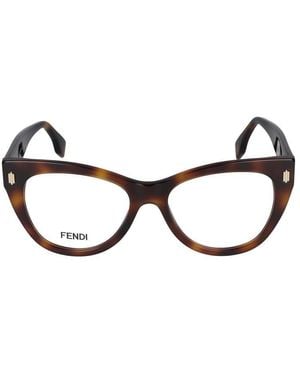 Fendi Cat-Eye Frame Glasses - Black