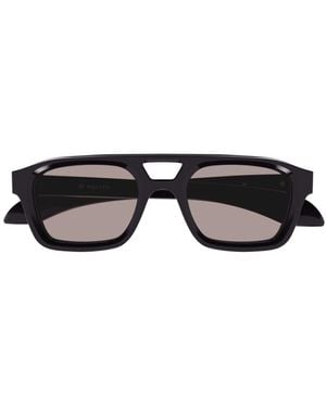 McQueen Pilot Frame Sunglasses - Black