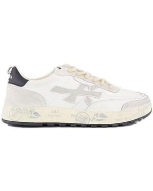 Premiata Nous Lace-Up Trainers - White