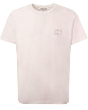 Dondup Logo Print Crewneck T-Shirt - Pink
