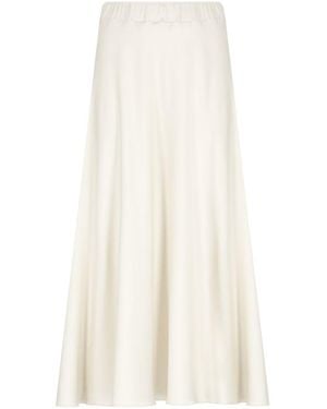 D.exterior Flared Midi Skirt - White