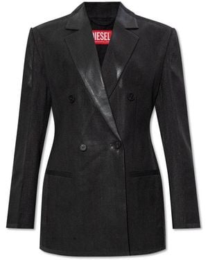 DIESEL G-Allant Double-Breasted Blazer - Black