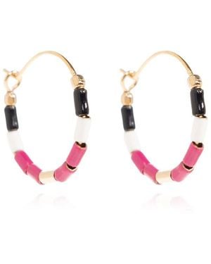 Isabel Marant Hoop Earrings - Red