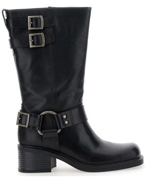 Vagabond Shoemakers Daniella Ankle Boots With Buckles - Black