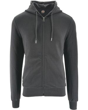 Colmar Zip-Up Drawstring Hoodie - Black