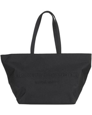 Alexander Wang Logo Detailed Tote Bag - Black