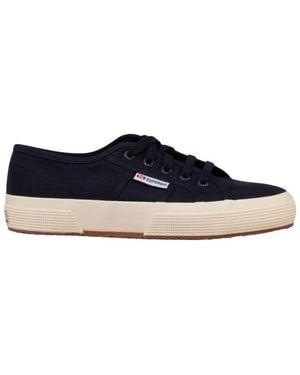 Superga Round-Toe Lace-Up Sneakers - Black