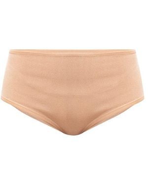 Balmain Beige High-waisted Briefs - Pink