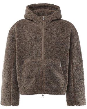 Represent Zipped Fleece Jacket - Brown