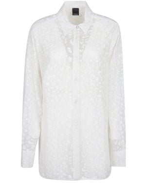 Pinko Pattern Long-Sleeved Shirt - White