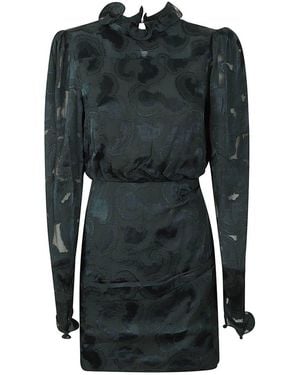 Saloni Rina Dress - Black