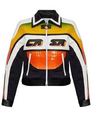 Casablanca Casa Sport Leather Jacket - Black