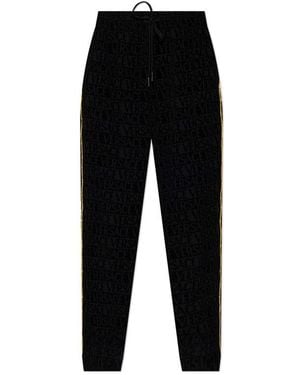 Versace Elasticated Waistband Trousers - Black