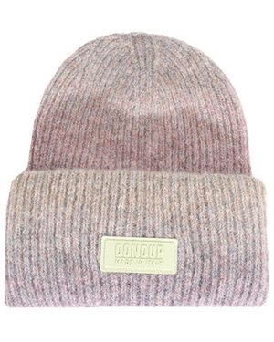 Dondup Logo Patch Beanie - White