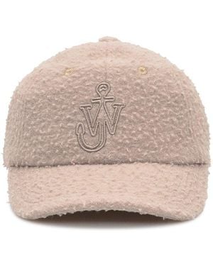 JW Anderson Logo Embroidered Baseball Cap - Natural