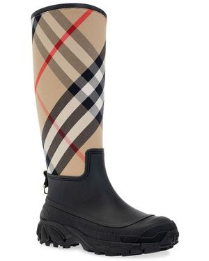 Burberry logo rain boots online