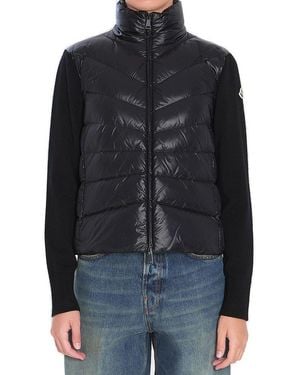Moncler Padded Zip-Up Cardigan - Black