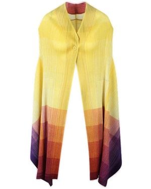 Pleats Please Issey Miyake Photon Pleated Vest - Yellow