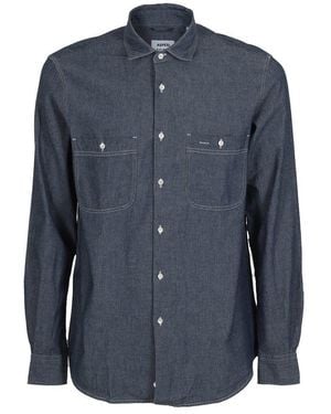 Aspesi Denim Long-Sleeved Shirt - Blue