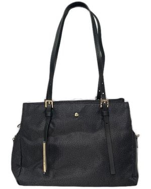 Borbonese Small Denim Zipped Crossbody Bag - Black
